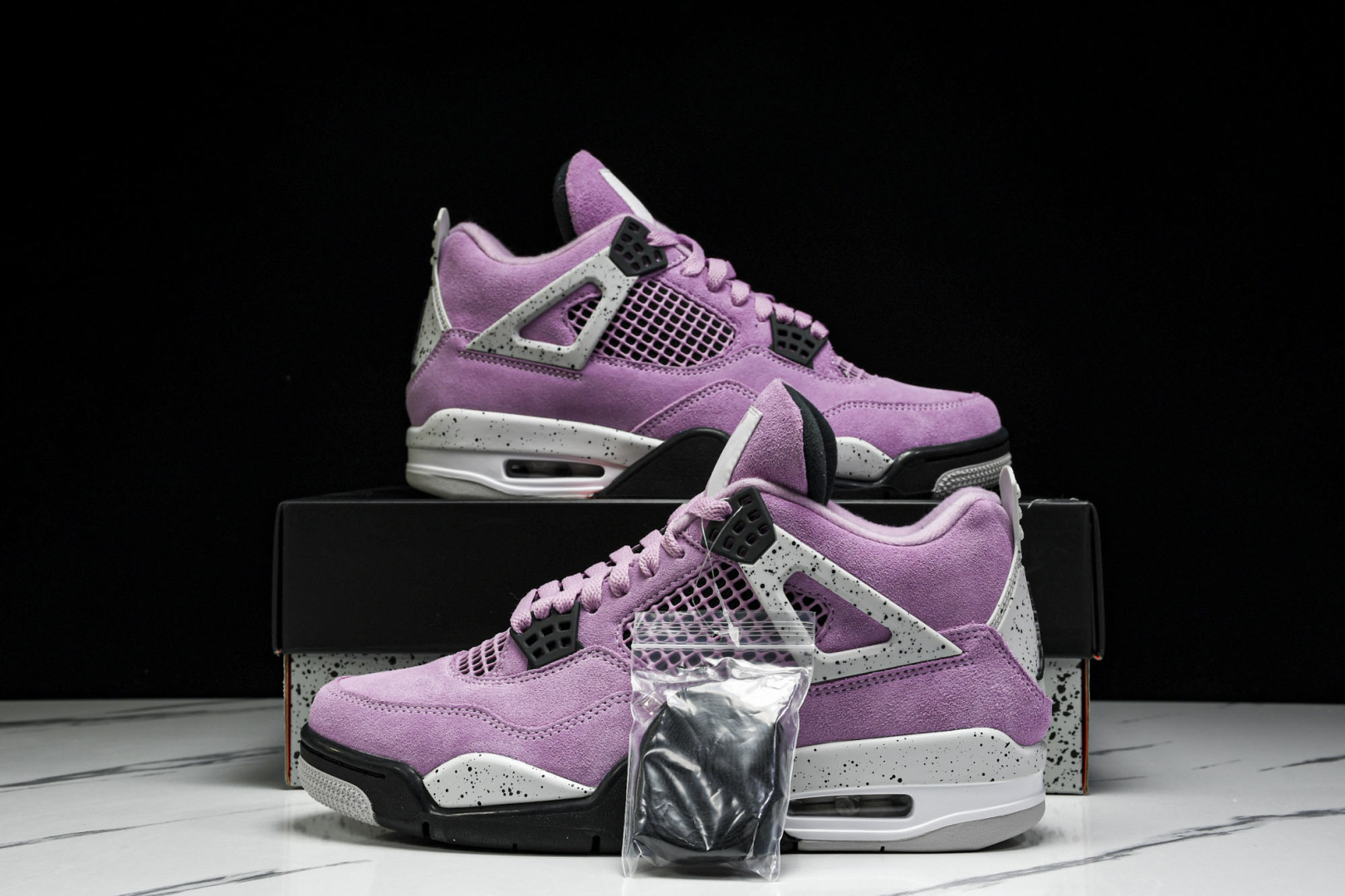  WMNS AIR JORDAN 4 RETRO “Orchid” 猛男粉色 AQ9129-501 尺寸