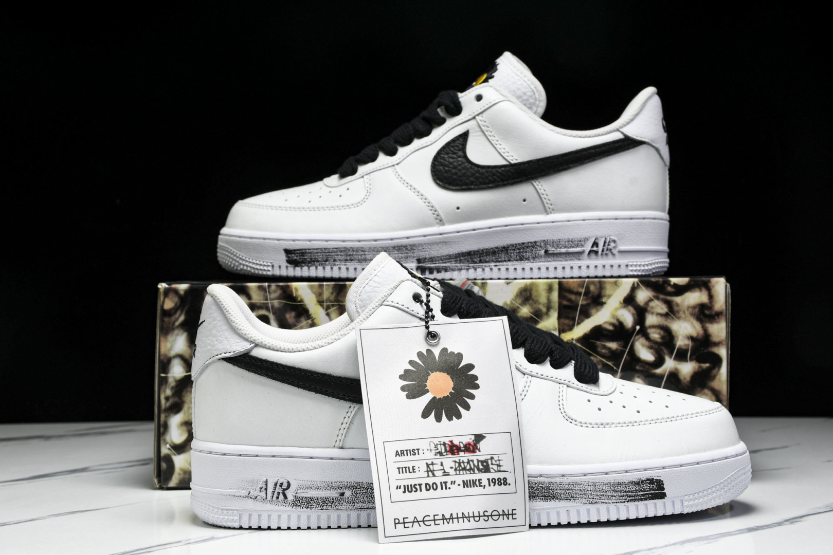 AF1权志龙2.0白 尺码：36-47.5

纯原-PEACEMINUSONE x Nk Air For