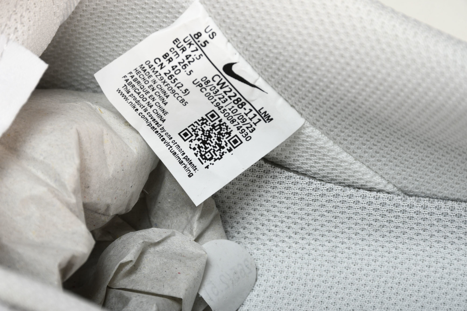AF1空军 尺码36-46

纯原版出品-Air Force 1 Low DIY CW2288-111 
