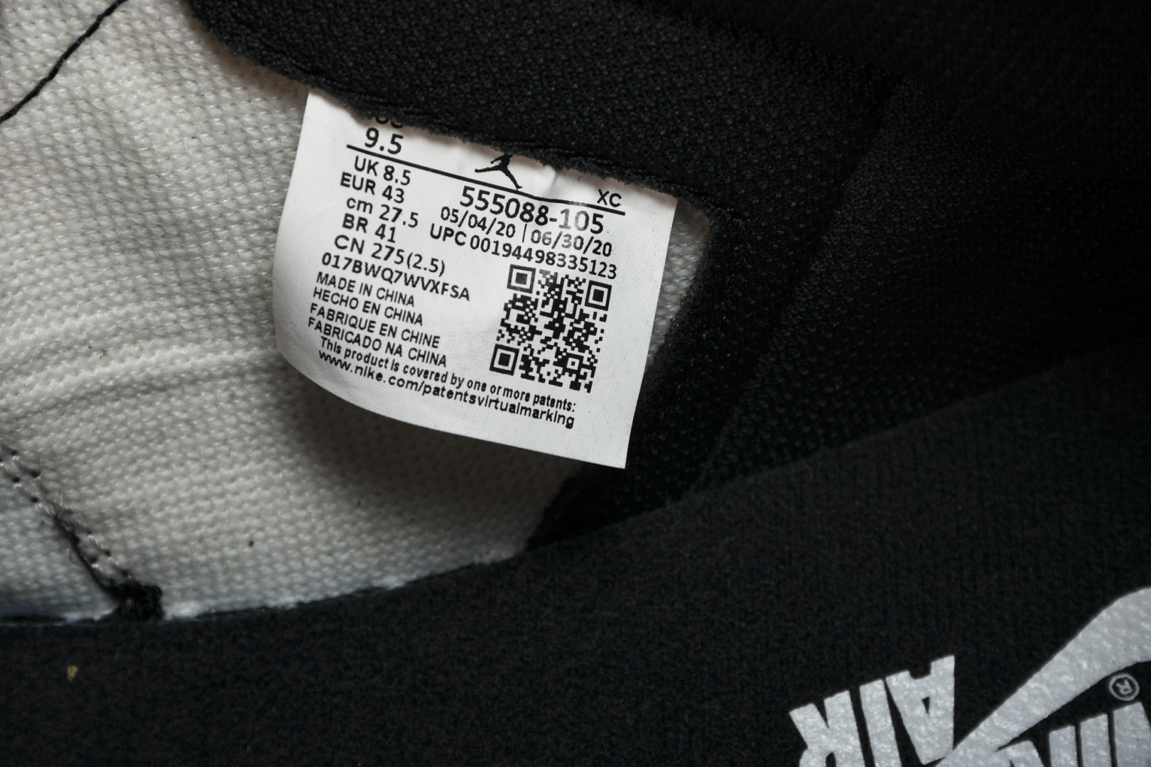 AJ1黑摩卡 尺码36-47.5

纯原出品-Air Jordan 1 Retro High OG‘Da
