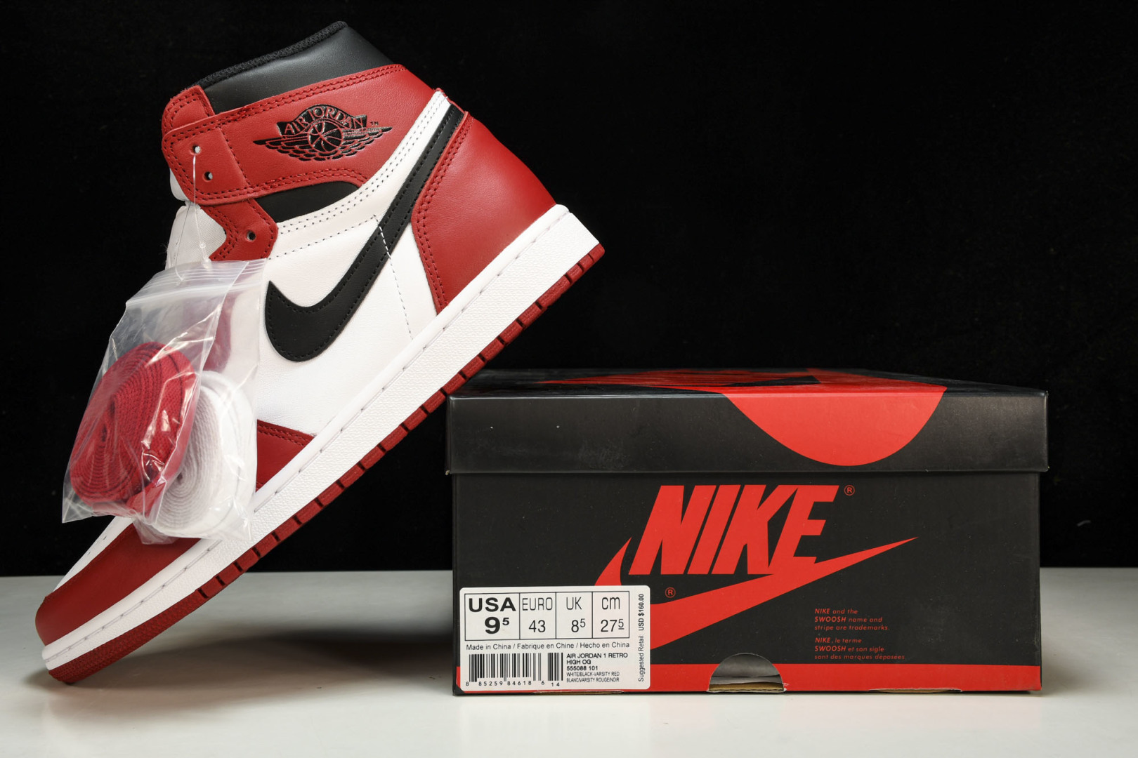 AJ1芝加哥 尺寸40.5-48.5

纯原版出品-Air Jordan 1 Retro High OG