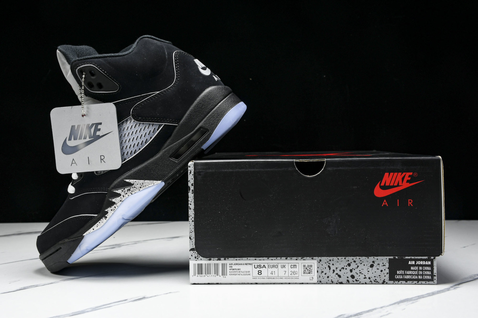 AJ5黑银 尺码40-47.5

纯原出品-Air Jordan 5 OG 2025 Metallic 