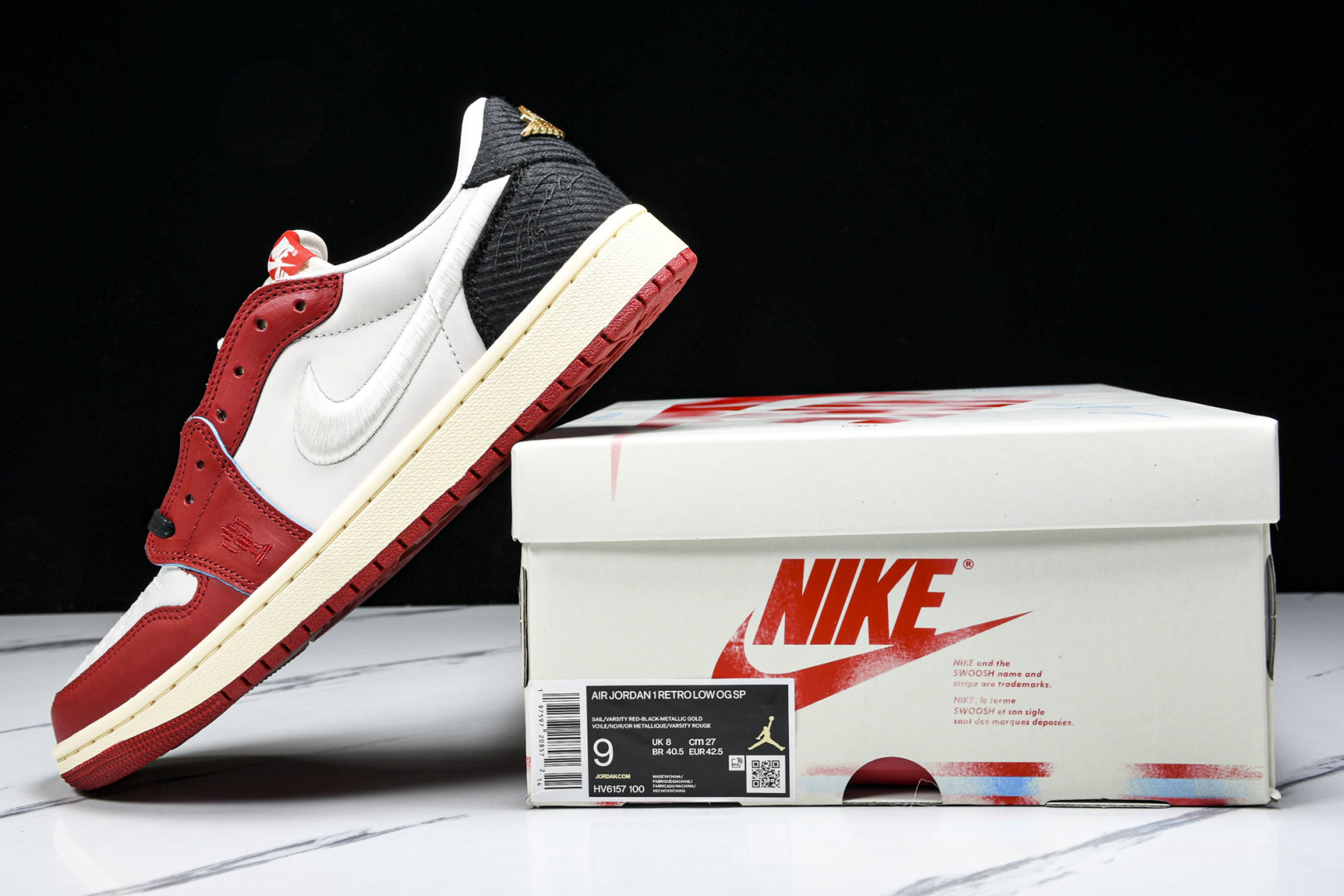 AJ Low 尺码40-47.5

纯原版出品-Trophy Room x AJ 1 Low“Home”