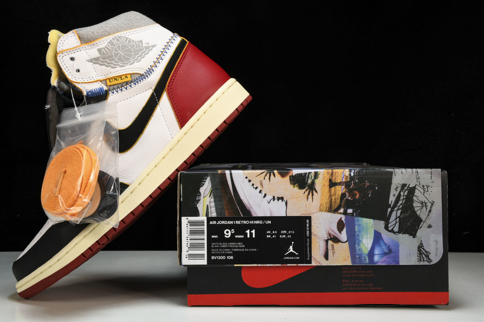 AJ1 UN 尺码40-48.5

纯原版出品-Union x Air Jordan 1 Retro H