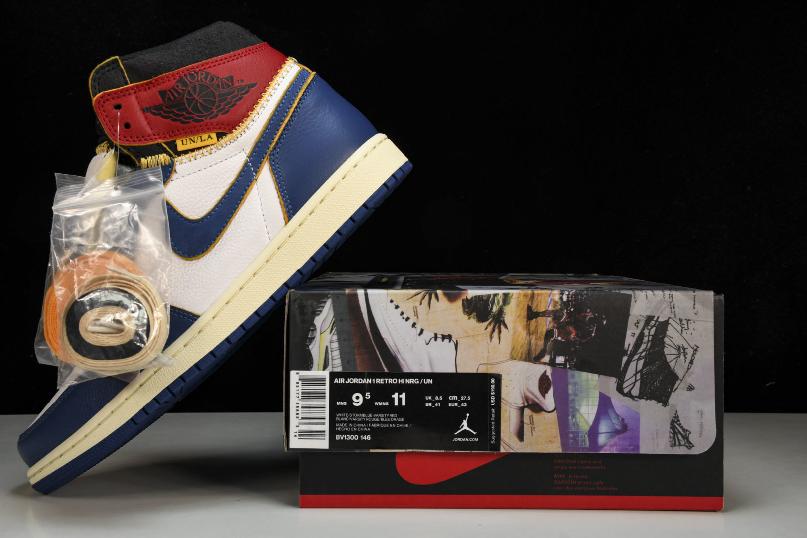AJ1 UN 尺码40-48.5

纯原版出品-Union x Air Jordan 1 Retro H