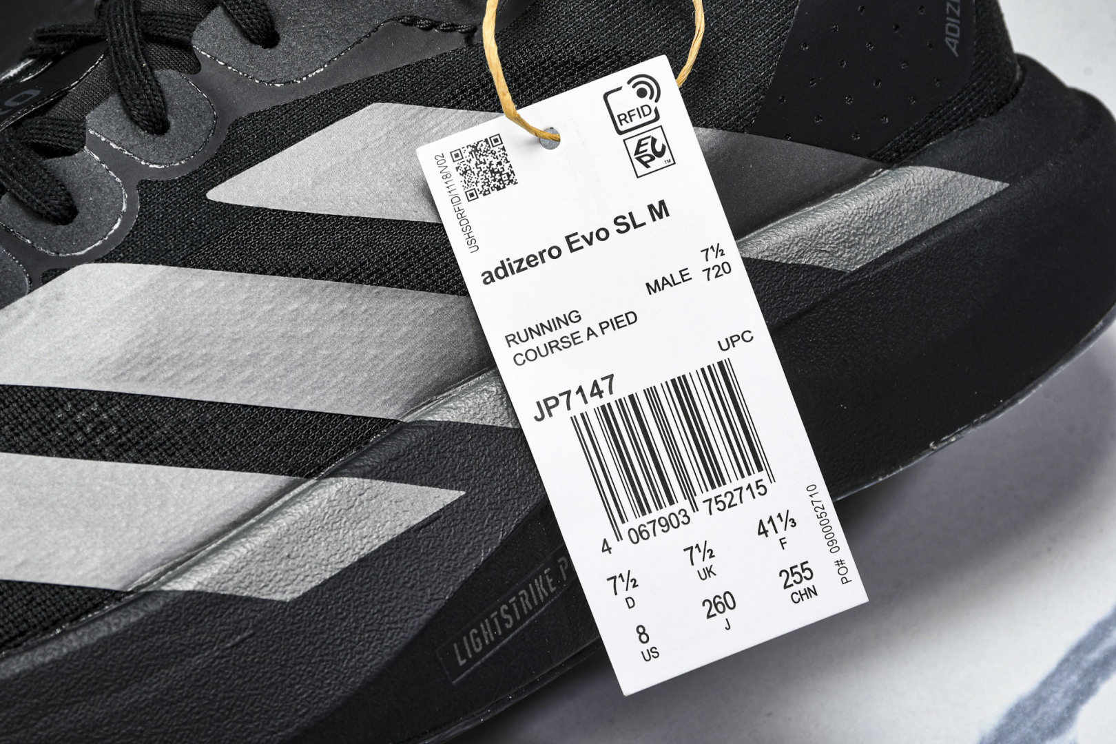 Adizero 尺码36-46

纯原版出品-Adizero EVO SL Grey Black 灰黑 