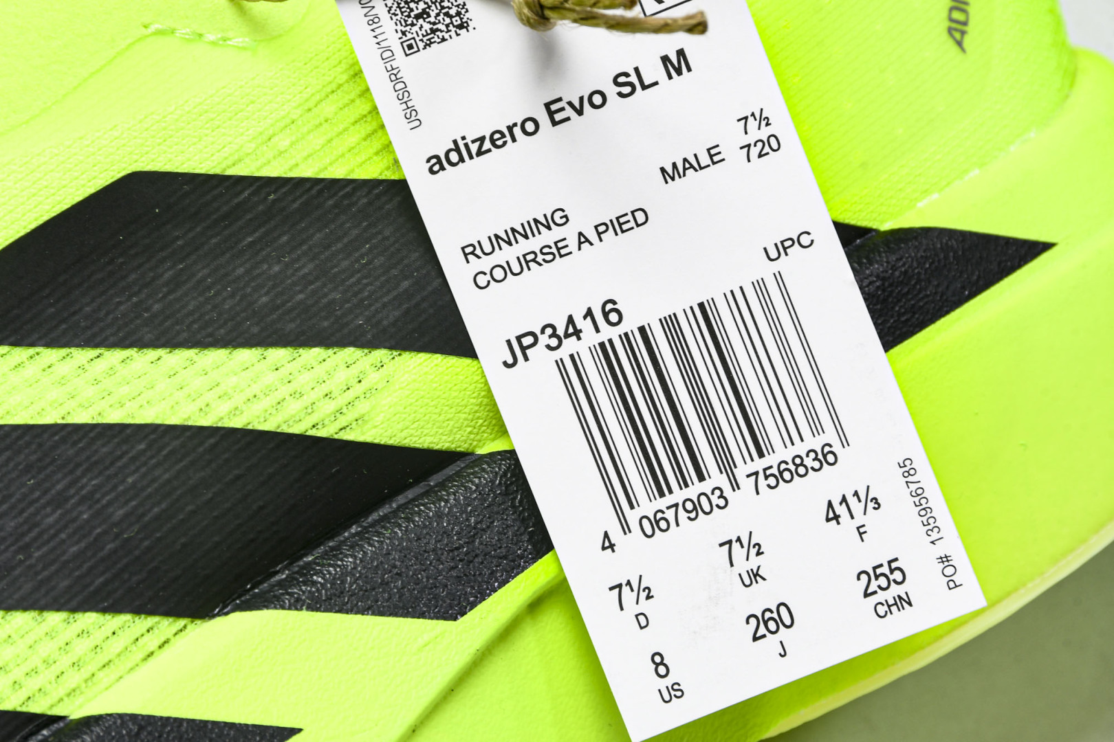 Adizero 尺码36-46

纯原版出品-Adizero Evo SL  阿迪超轻透气缓震跑鞋 JP