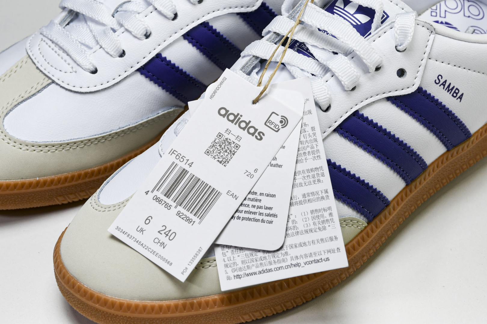 Originals 尺码36-45

纯原版出品-Samba OG 阿迪三叶草休闲板鞋 亮白蓝米白 IF