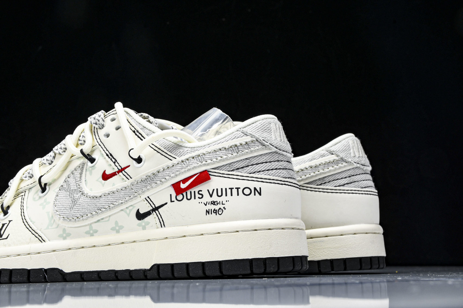 Dunk 尺码36-45

纯原版出品-SB Dunk Low LV联名 灰布勾抽绳 周年高端定制 低帮