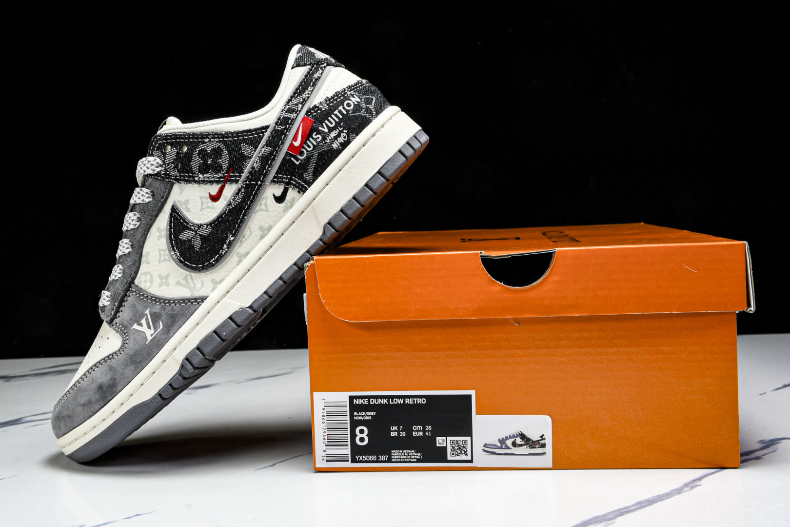 DUNK 尺码36-45

纯原版出品-SB Dunk Low LV联名 猪八黑牛仔 周年高端定制 低帮
