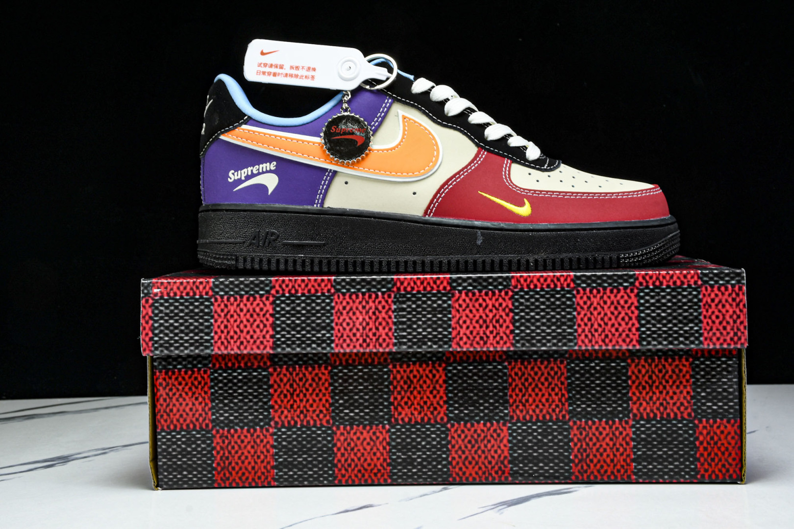 AF1 尺码36-45

纯原版出品-Air Force 1'07 Low Supreme联名 红黄紫 