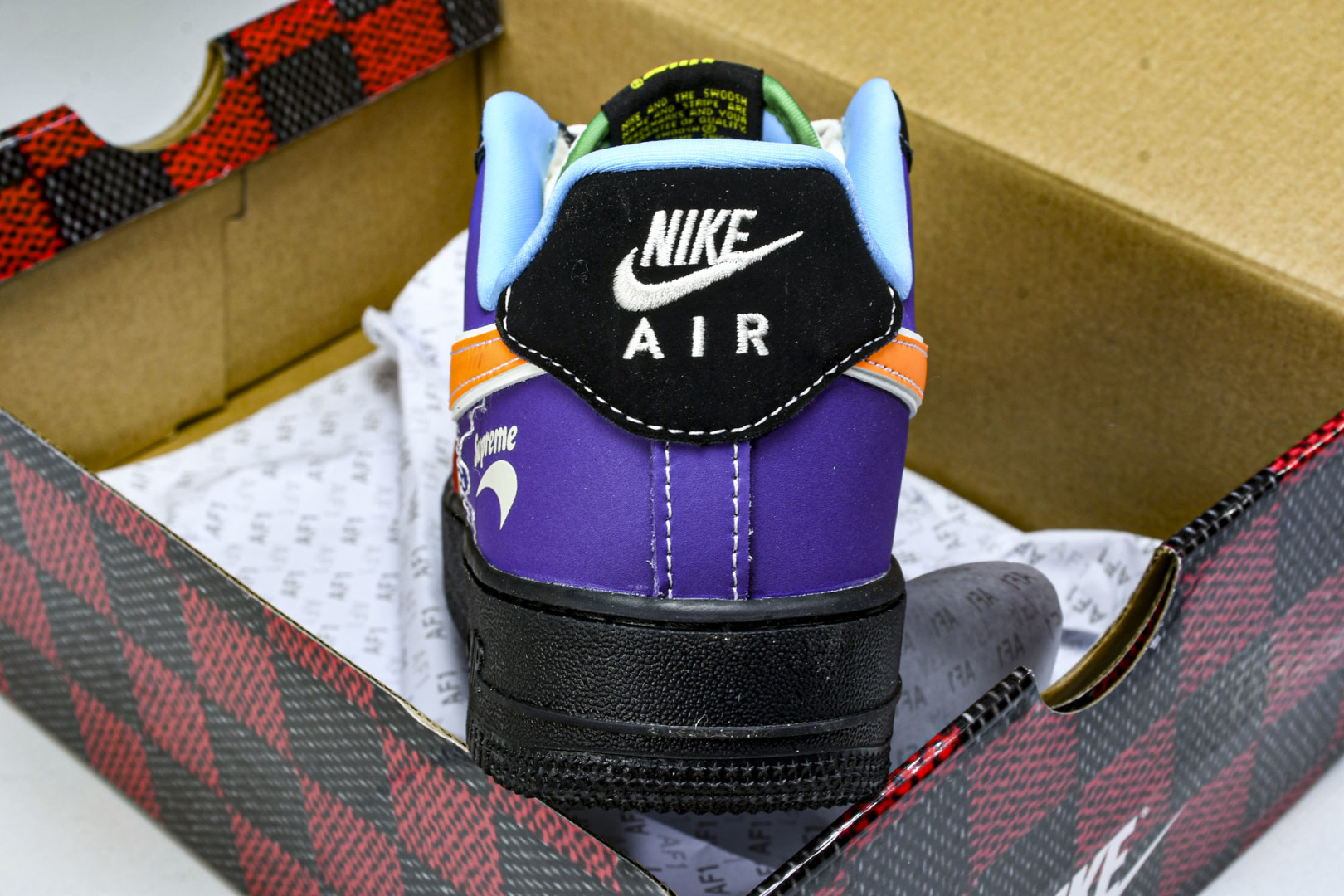 AF1 尺码36-45

纯原版出品-Air Force 1'07 Low Supreme联名 红黄紫 