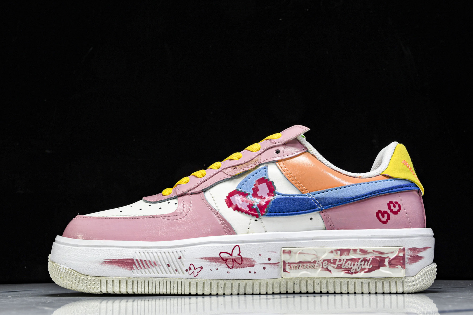  NK Air Force 1 Fontanka Pixel Sweetheart 手绘涂鸦 像素甜心 