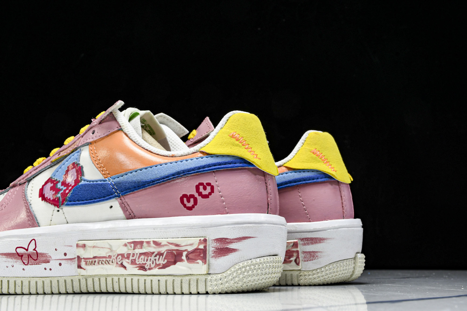  NK Air Force 1 Fontanka Pixel Sweetheart 手绘涂鸦 像素甜心 