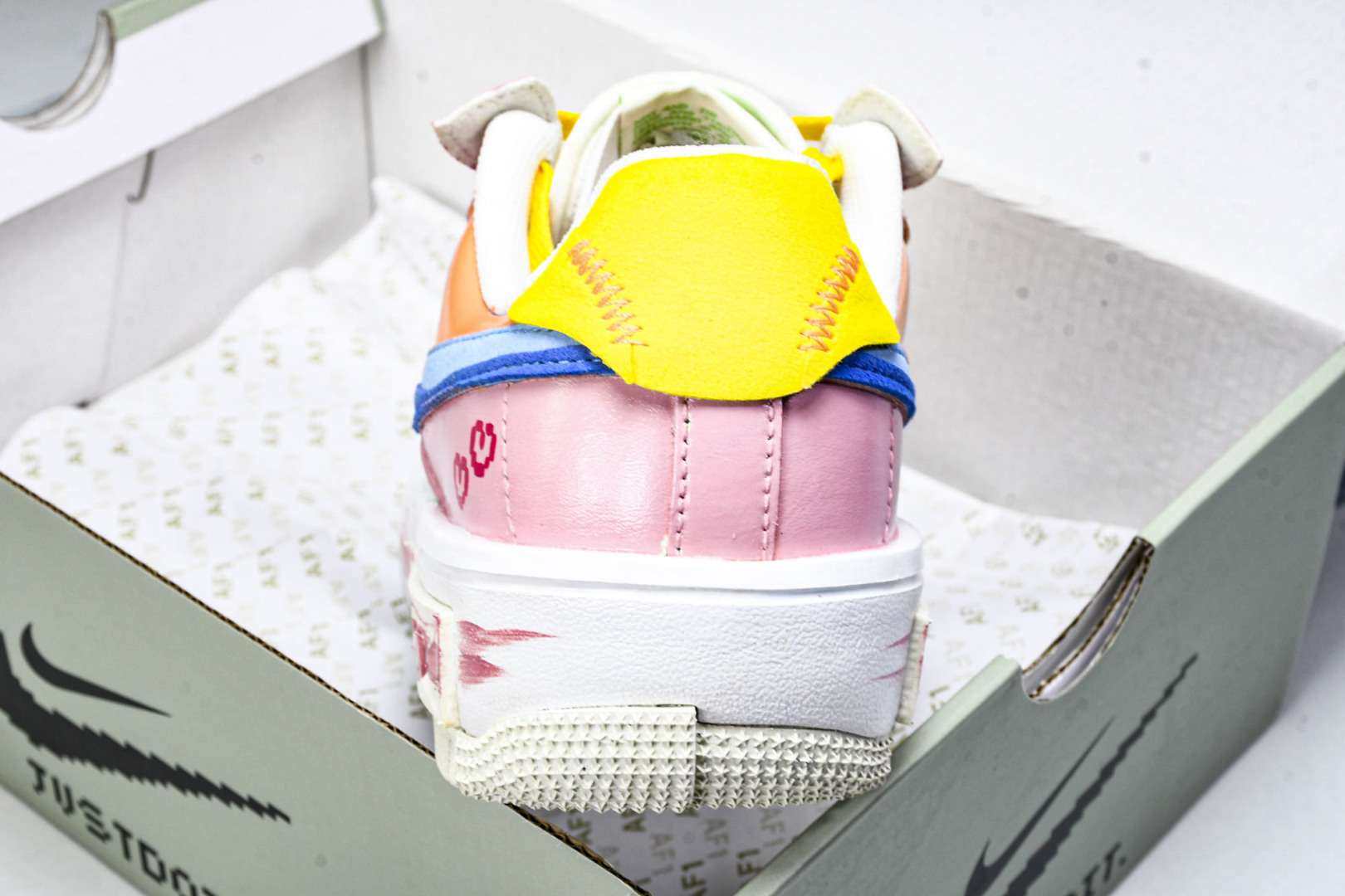  NK Air Force 1 Fontanka Pixel Sweetheart 手绘涂鸦 像素甜心 