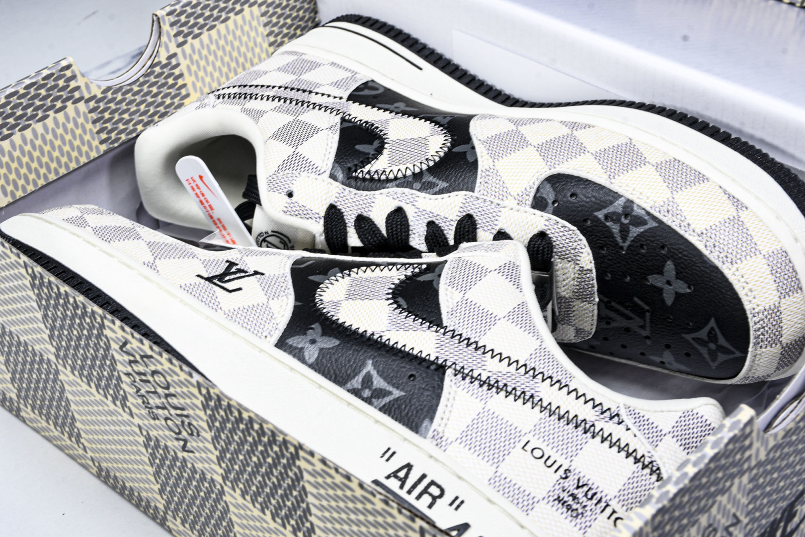  NK Air Force 1'07 Low LV联名 格纹雾灰 空军一号低帮休闲板鞋 SC0601-5