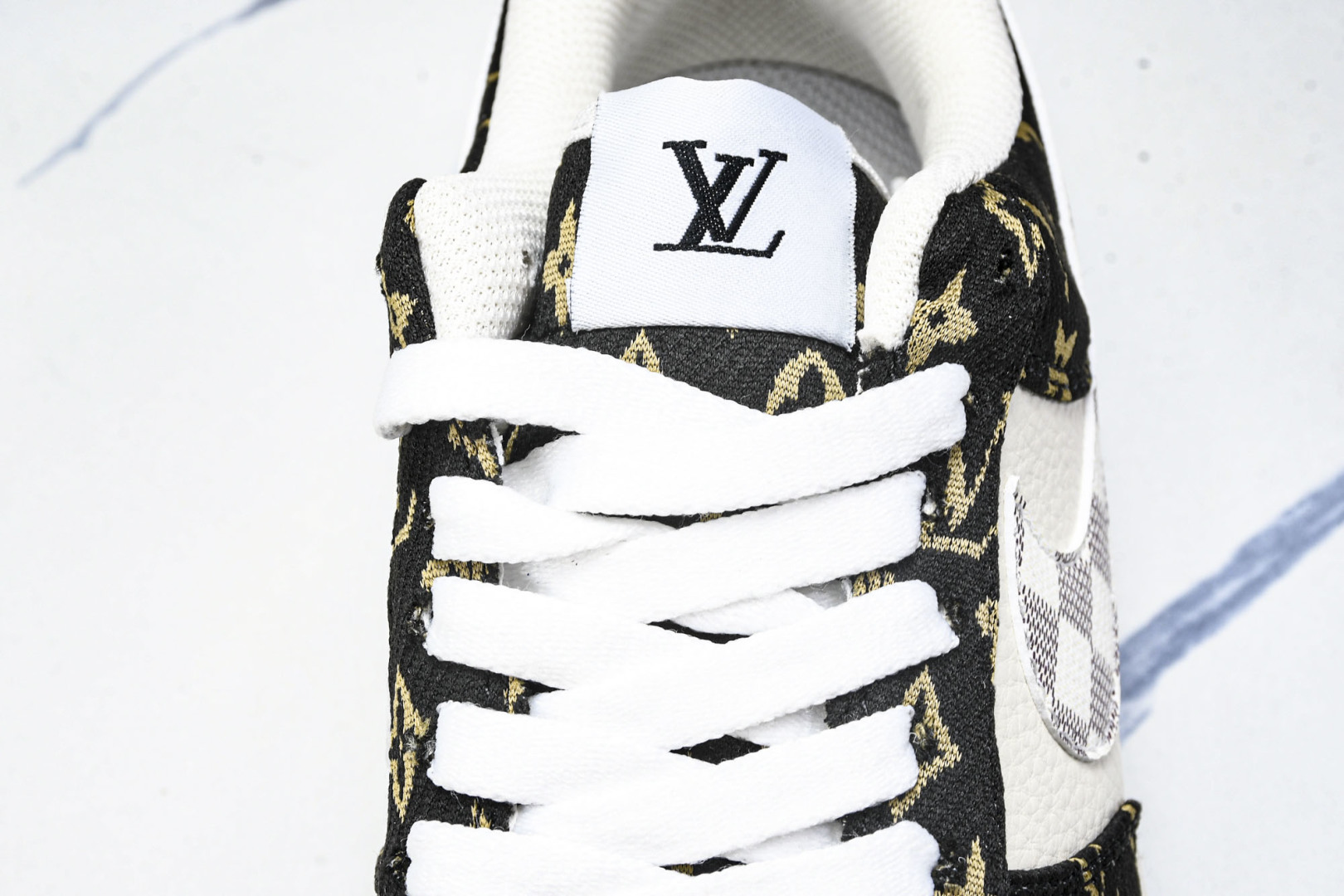  NK Air Force 1'07 Low LV联名 黑金织布 空军一号低帮休闲板鞋 BZ6880-1