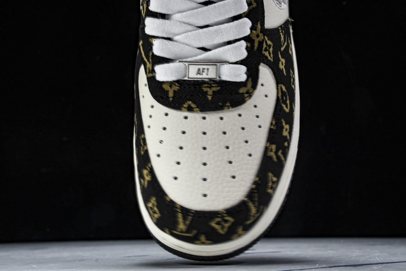  NK Air Force 1'07 Low LV联名 黑金织布 空军一号低帮休闲板鞋 BZ6880-1