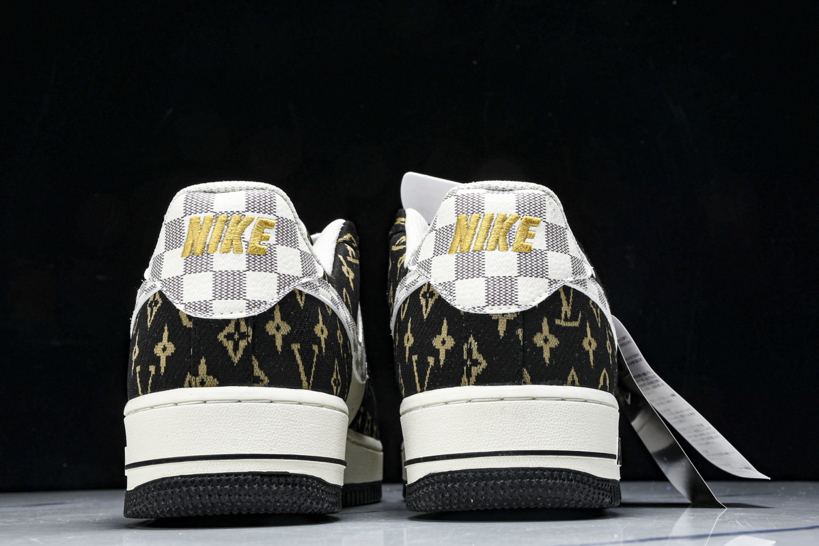  NK Air Force 1'07 Low LV联名 黑金织布 空军一号低帮休闲板鞋 BZ6880-1