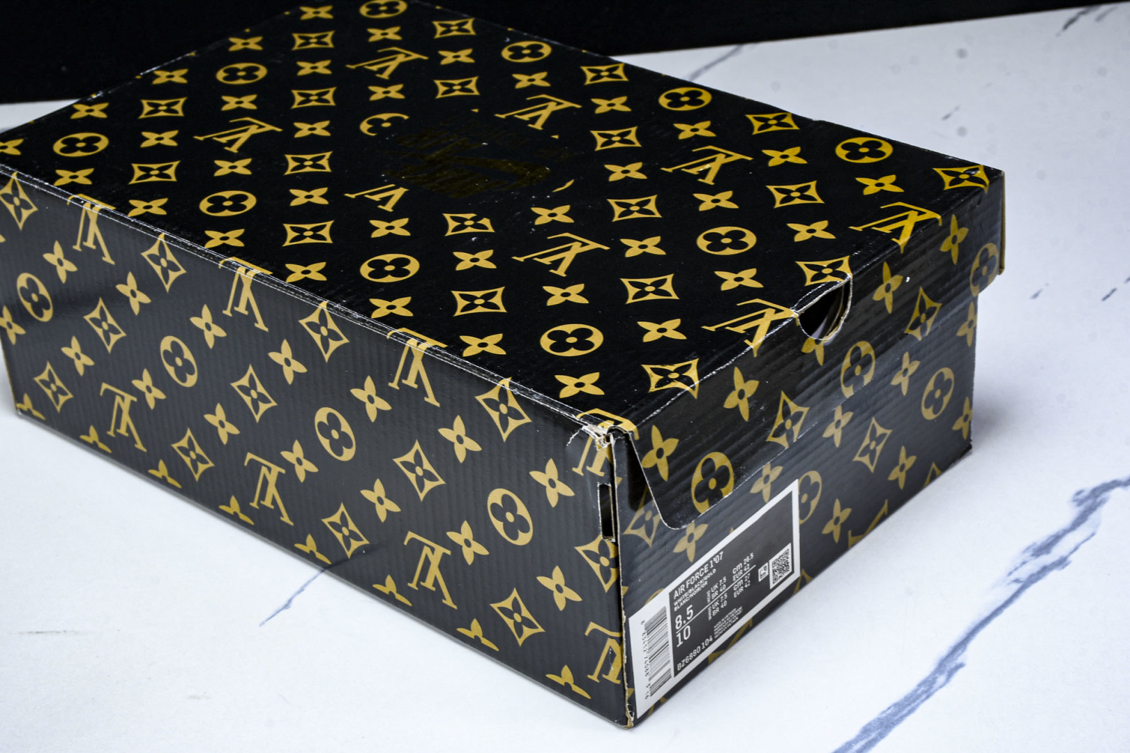 NK Air Force 1'07 Low LV联名 黑金织布 空军一号低帮休闲板鞋 BZ6880-1