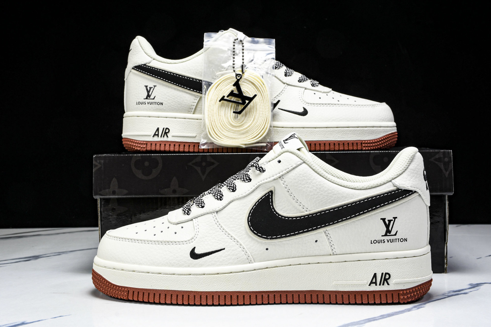  NK Air Force 1'07 Low LV联名 米黑勾生胶 空军一号低帮休闲板鞋 CS5288-
