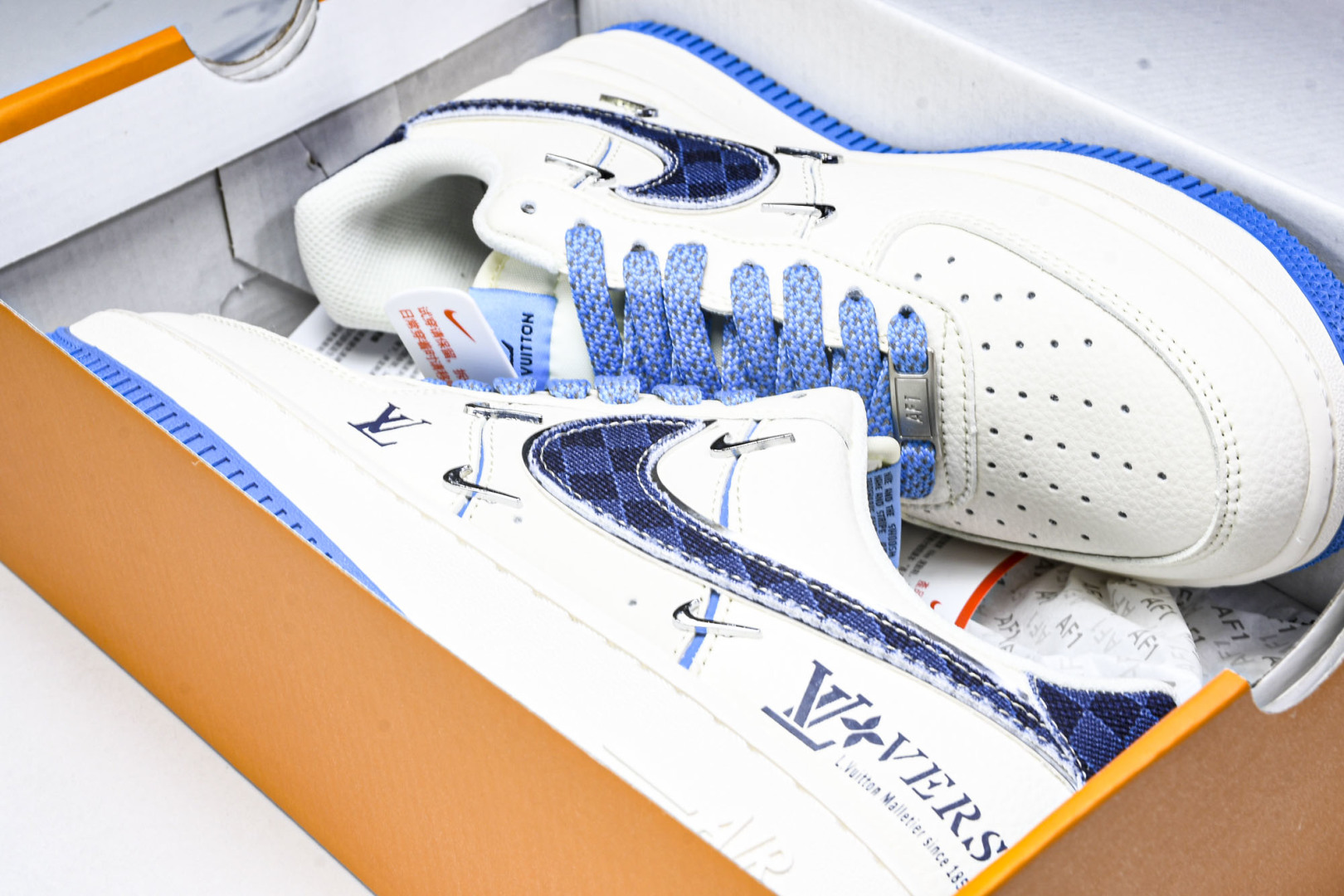  NK Air Force 1'07 Low LV联名 米蓝四勾 空军一号低帮休闲板鞋 XS2869-0