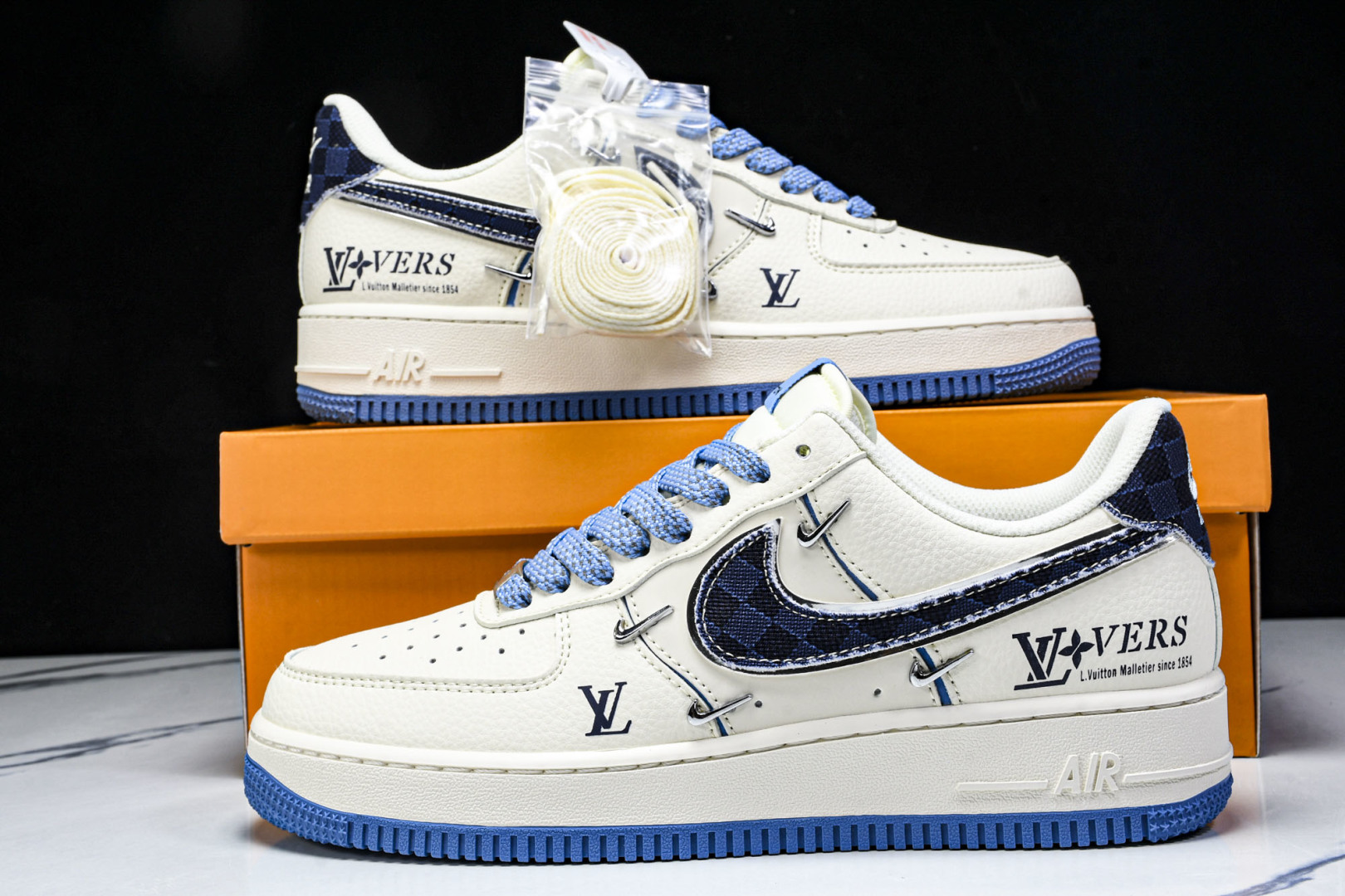  NK Air Force 1'07 Low LV联名 米蓝四勾 空军一号低帮休闲板鞋 XS2869-0