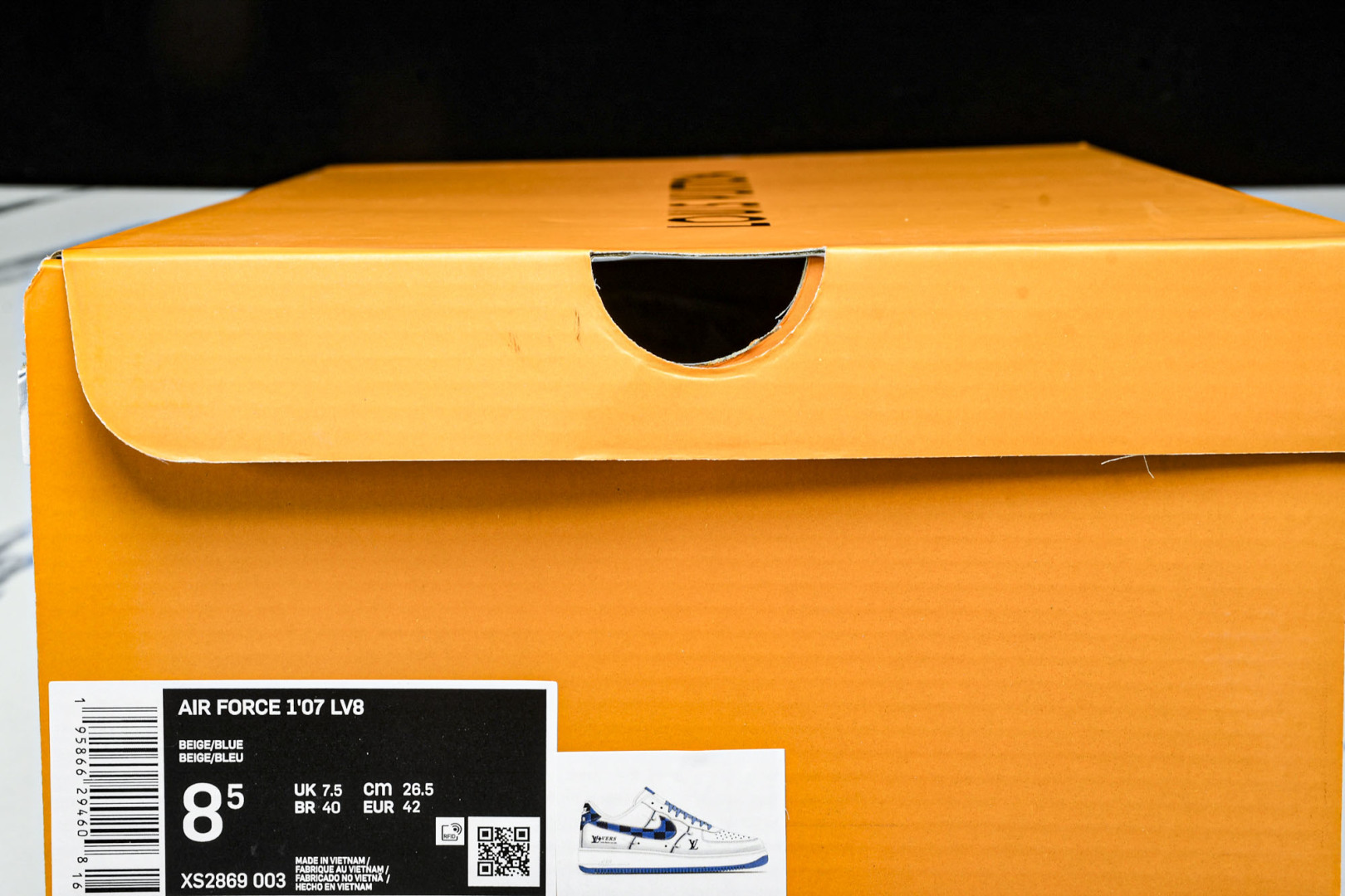  NK Air Force 1'07 Low LV联名 米蓝四勾 空军一号低帮休闲板鞋 XS2869-0
