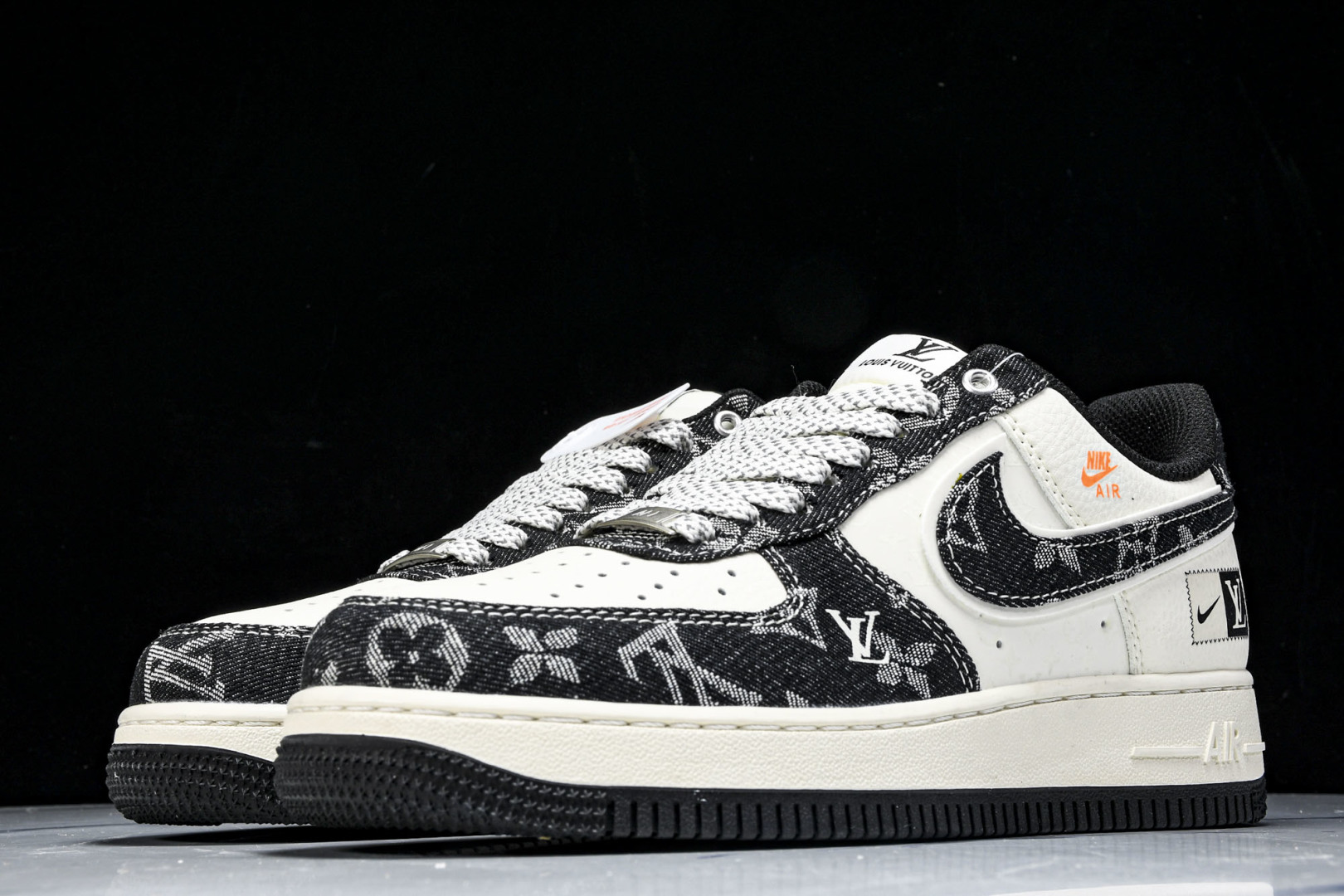  NK Air Force 1'07 Low LV联名 前掌黑牛仔 空军一号低帮休闲板鞋 YX5066-