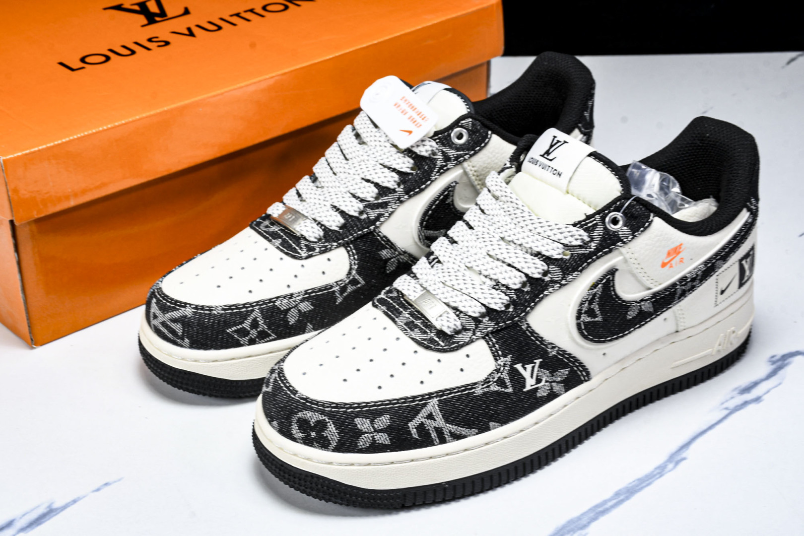  NK Air Force 1'07 Low LV联名 前掌黑牛仔 空军一号低帮休闲板鞋 YX5066-