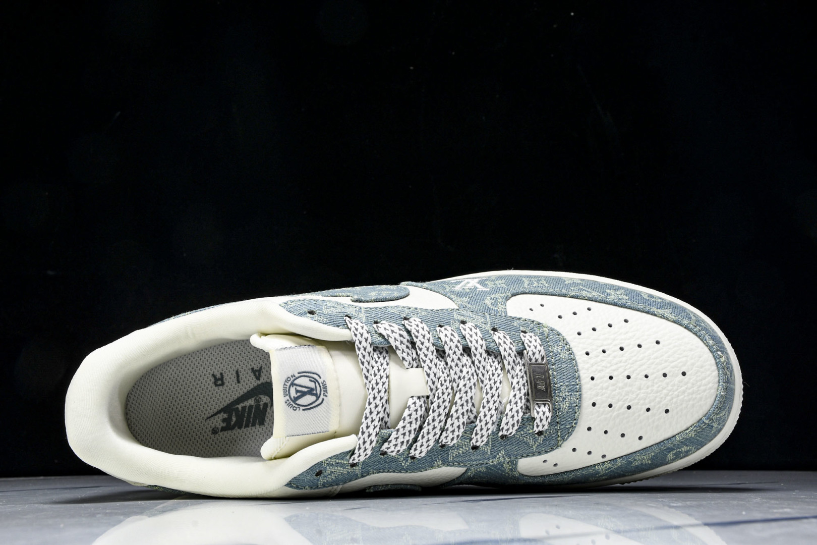  NK Air Force 1'07 Low LV联名 青色牛仔 空军一号定制休闲板鞋 SC0601-5