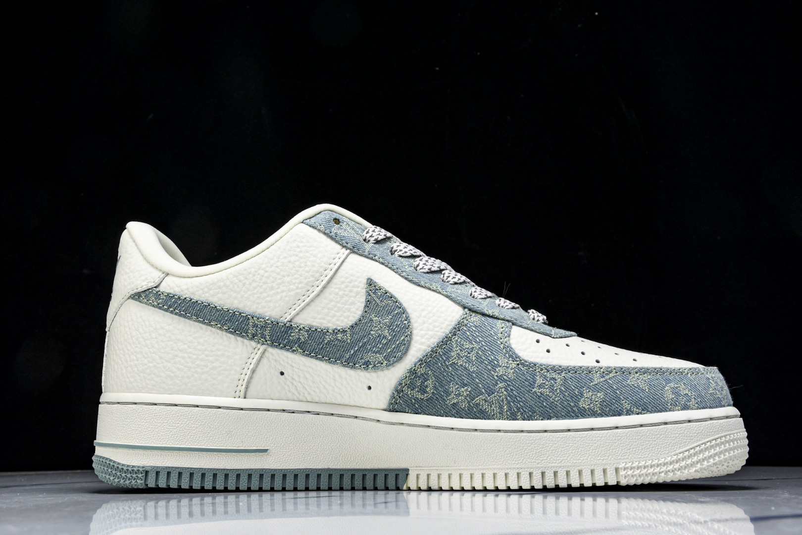  NK Air Force 1'07 Low LV联名 青色牛仔 空军一号定制休闲板鞋 SC0601-5