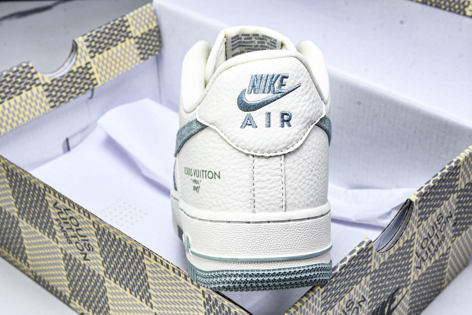  NK Air Force 1'07 Low LV联名 青色牛仔 空军一号定制休闲板鞋 SC0601-5