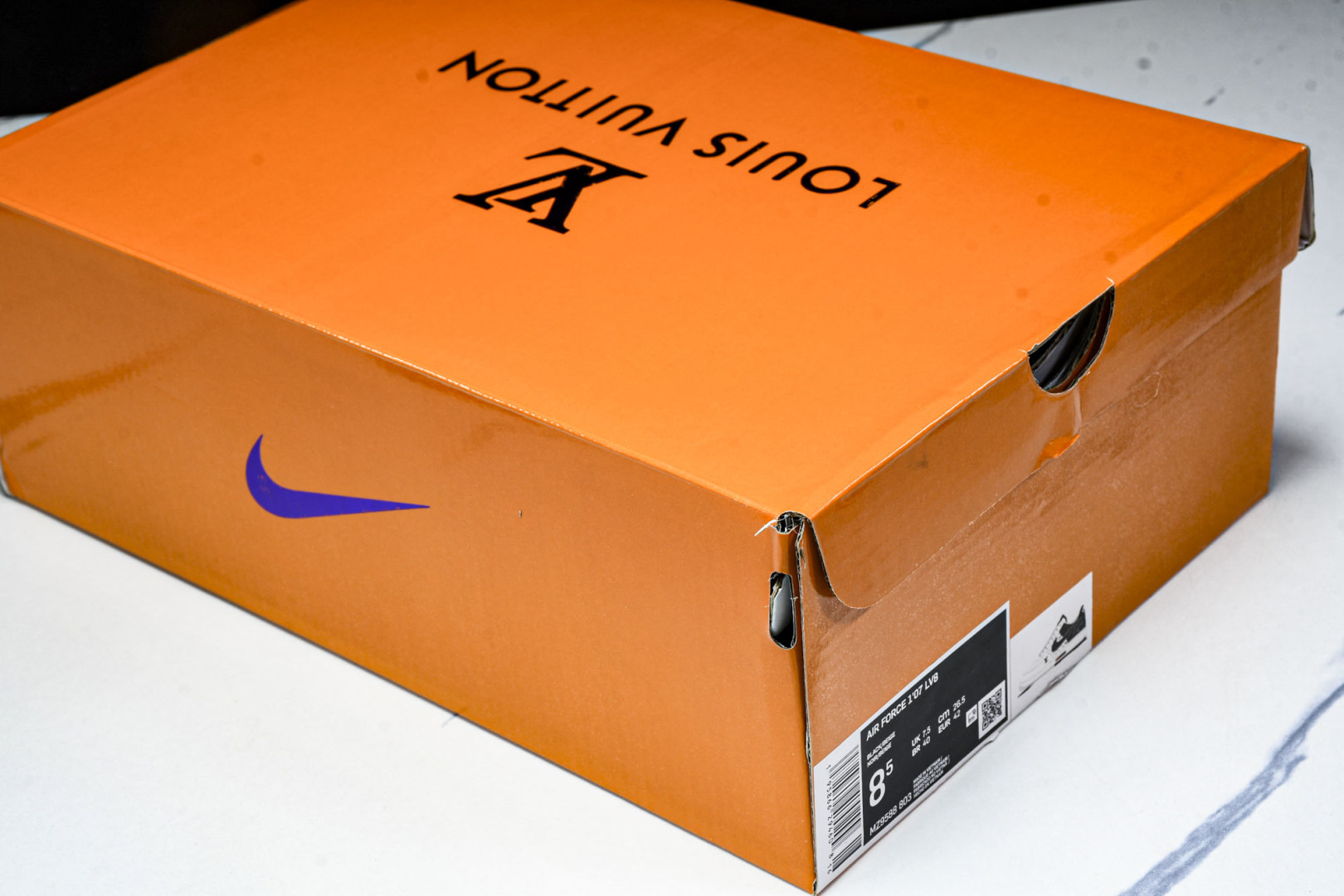  NK Air Force 1'07 Low LV联名 猪八牛仔米黑 空军一号定制休闲板鞋 MZ9588