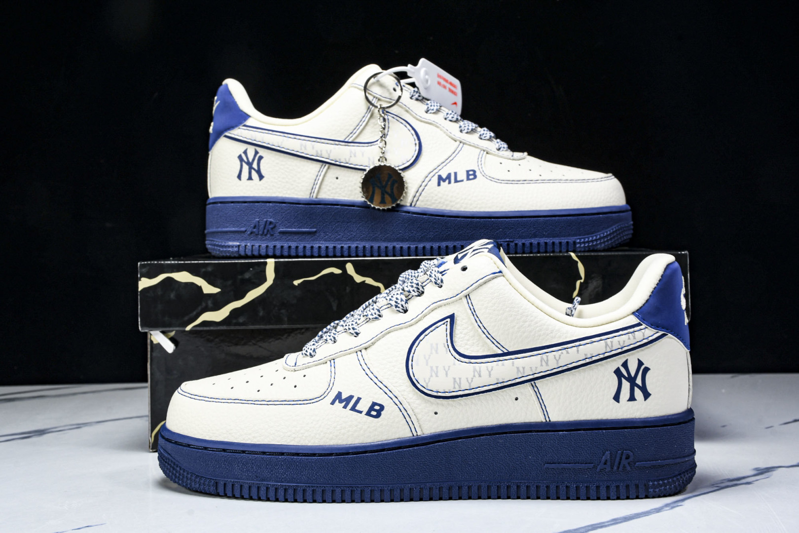  NK Air Force 1'07 Low MLB联名 米蓝线反光 空军一号低帮休闲板鞋 KJ1688