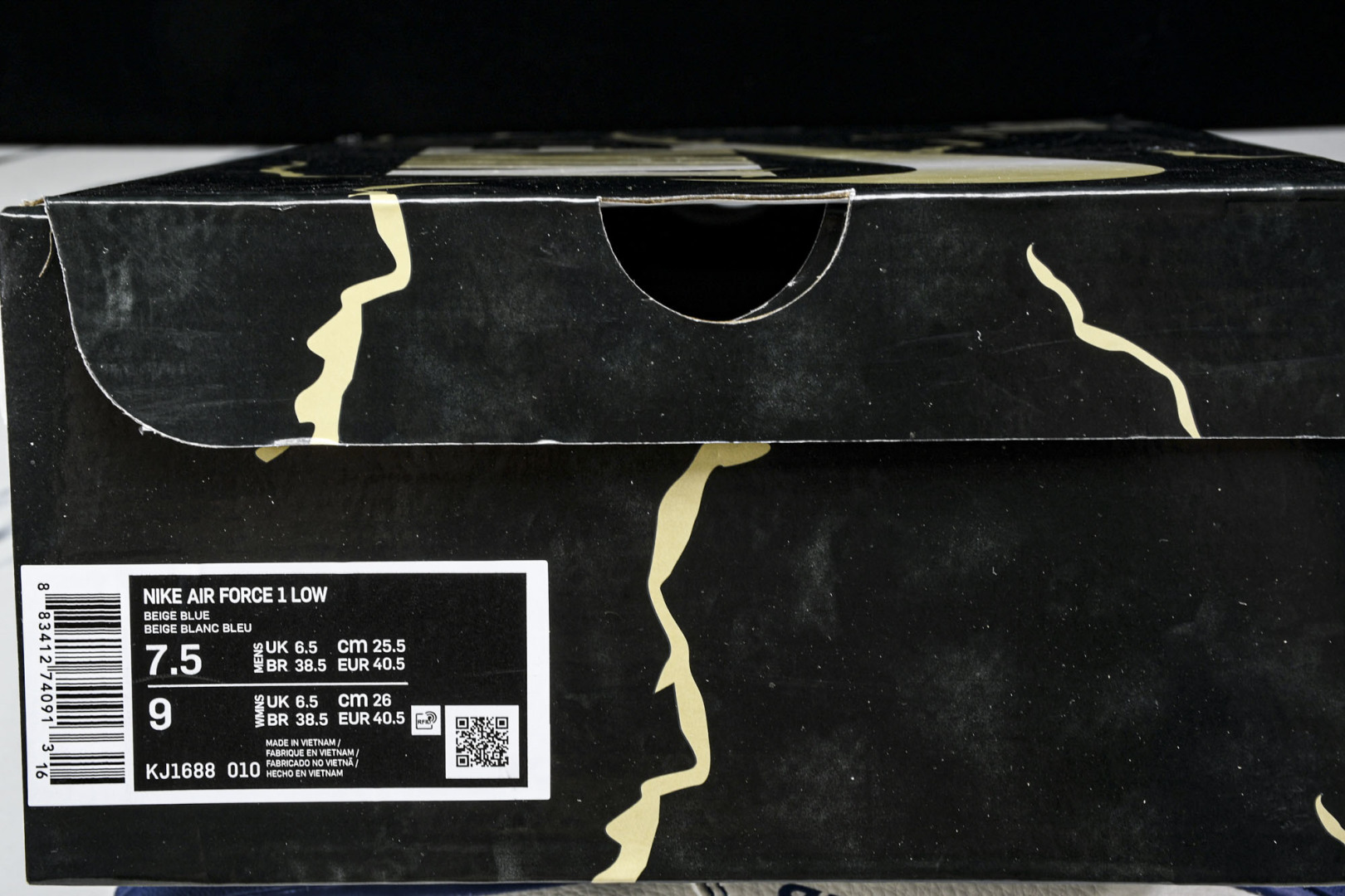  NK Air Force 1'07 Low MLB联名 米蓝线反光 空军一号低帮休闲板鞋 KJ1688