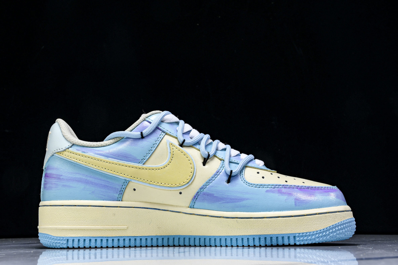  NK Air Force 1'07 Low Sweet Dream of Sea Salt 手绘涂鸦 