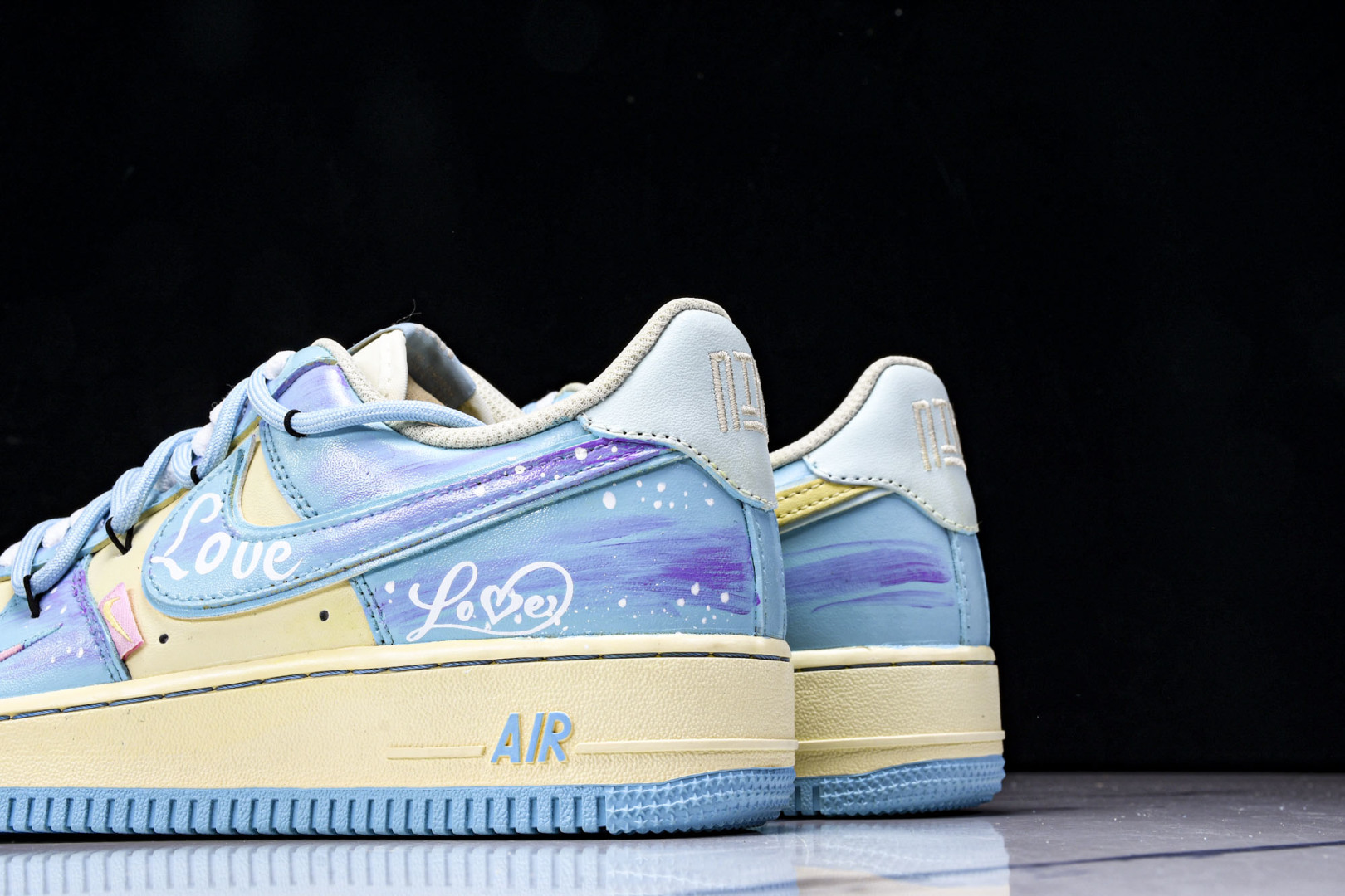  NK Air Force 1'07 Low Sweet Dream of Sea Salt 手绘涂鸦 