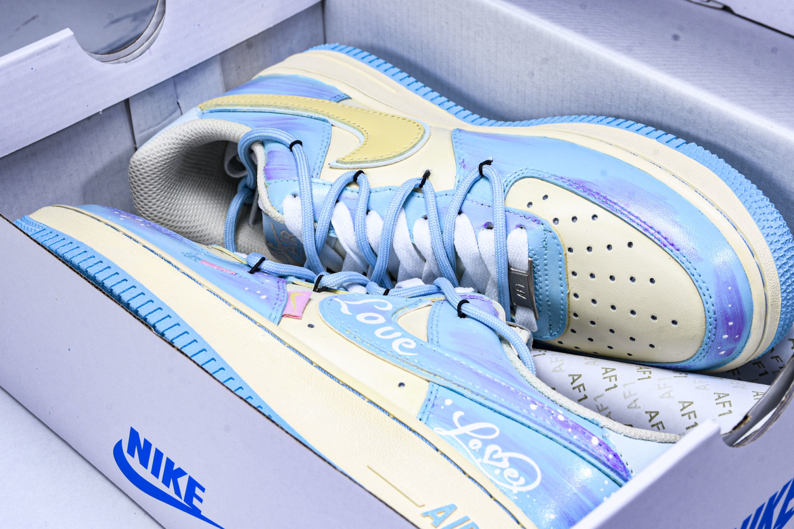  NK Air Force 1'07 Low Sweet Dream of Sea Salt 手绘涂鸦 