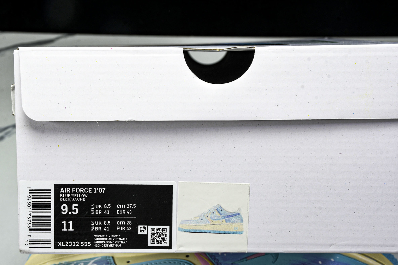  NK Air Force 1'07 Low Sweet Dream of Sea Salt 手绘涂鸦 
