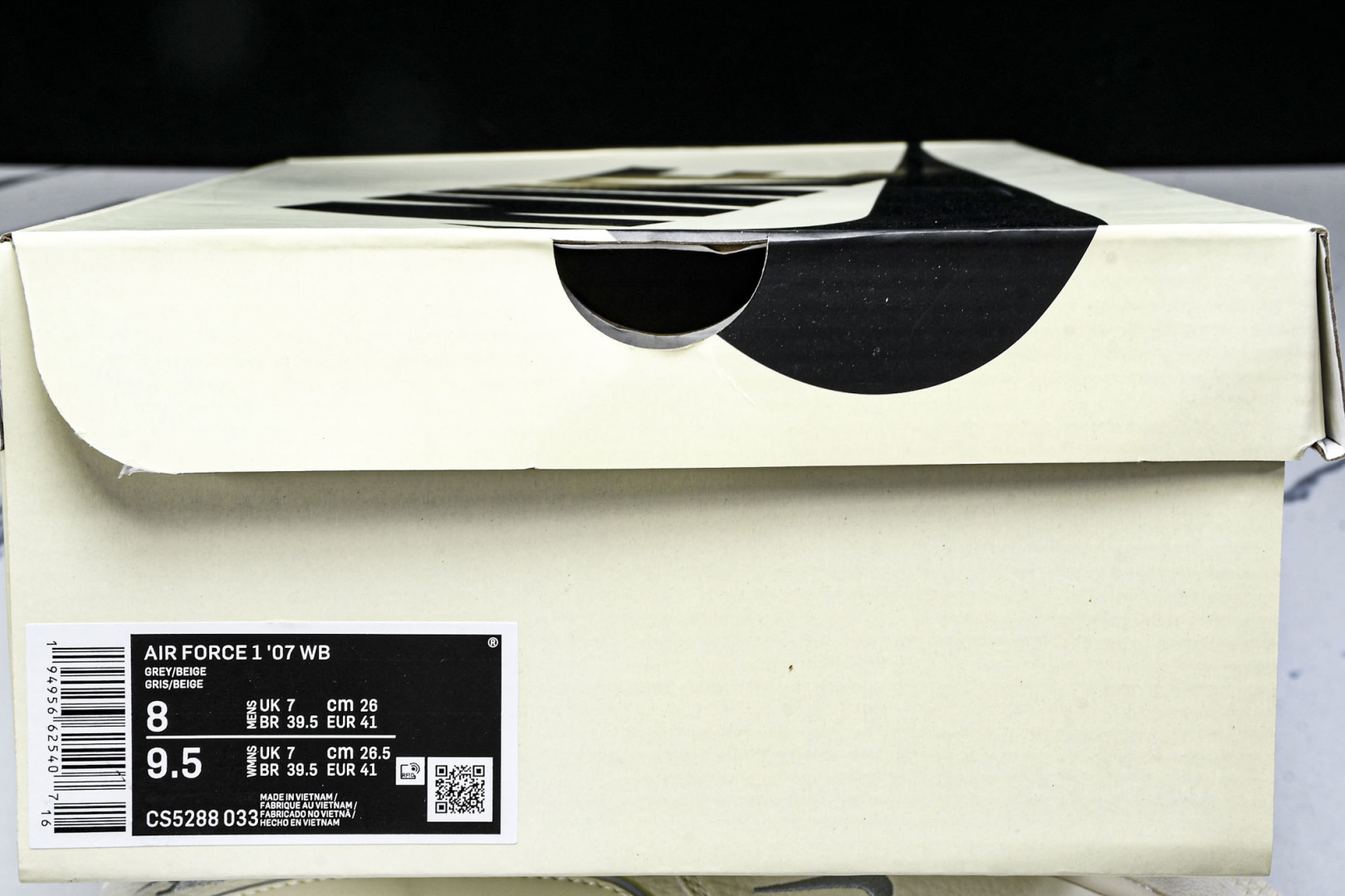  NK Air Force 1'07 Low 耐克联名 米灰边 空军一号低帮休闲板鞋 CS5288-03