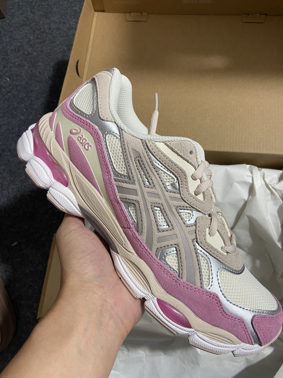  C版纯原 Asics Gel-NYC 亚瑟士运动休闲透气专业跑鞋 1203A383-104
#鞋面采