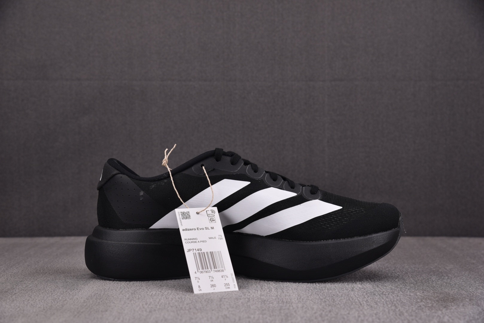  AD Adizero EVO SL Black White 黑白 JP-7149 尺寸36 36⅔ 3