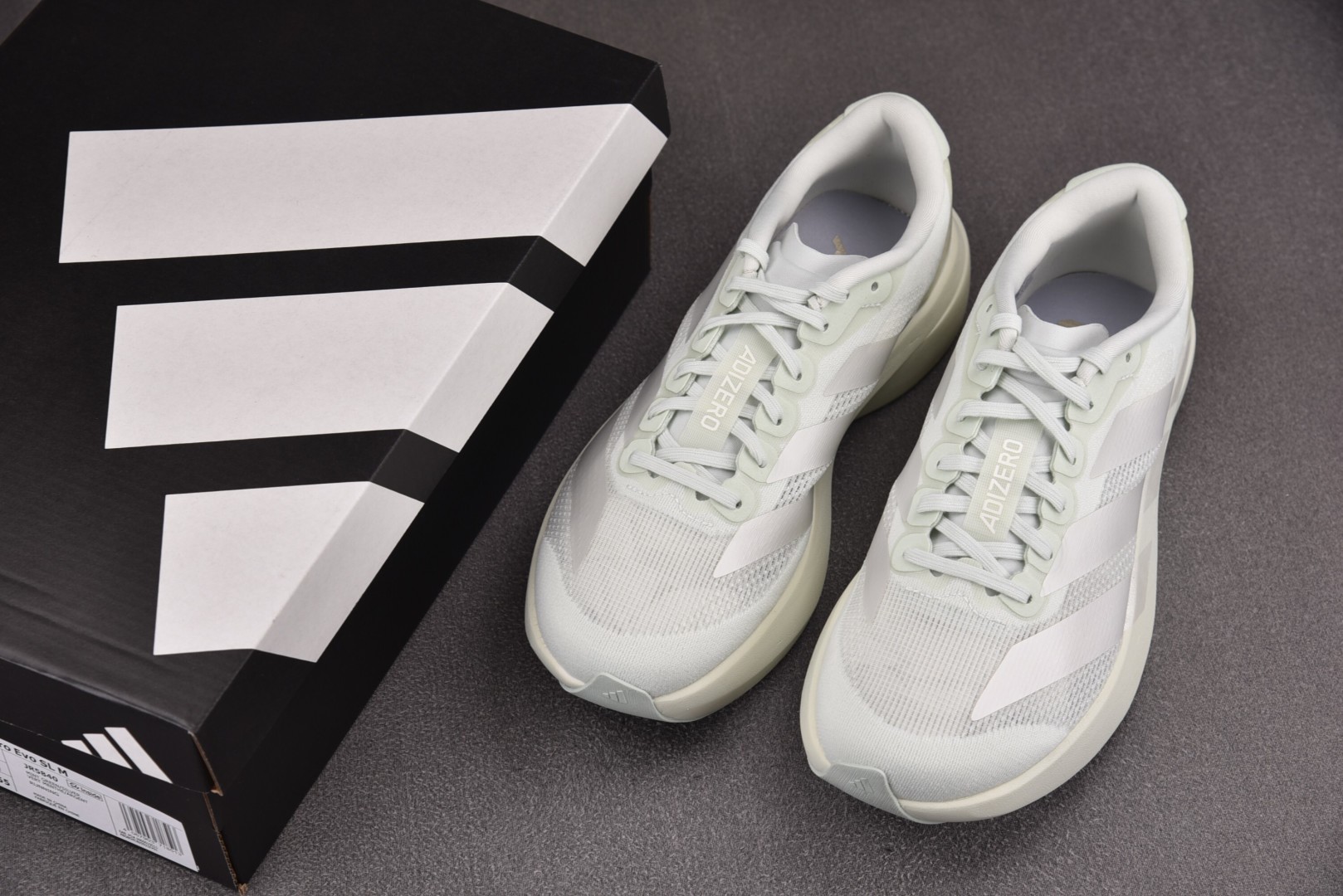  AD Adizero EVO SL Green White 浅绿白 JR5840 尺寸36 36⅔ 3