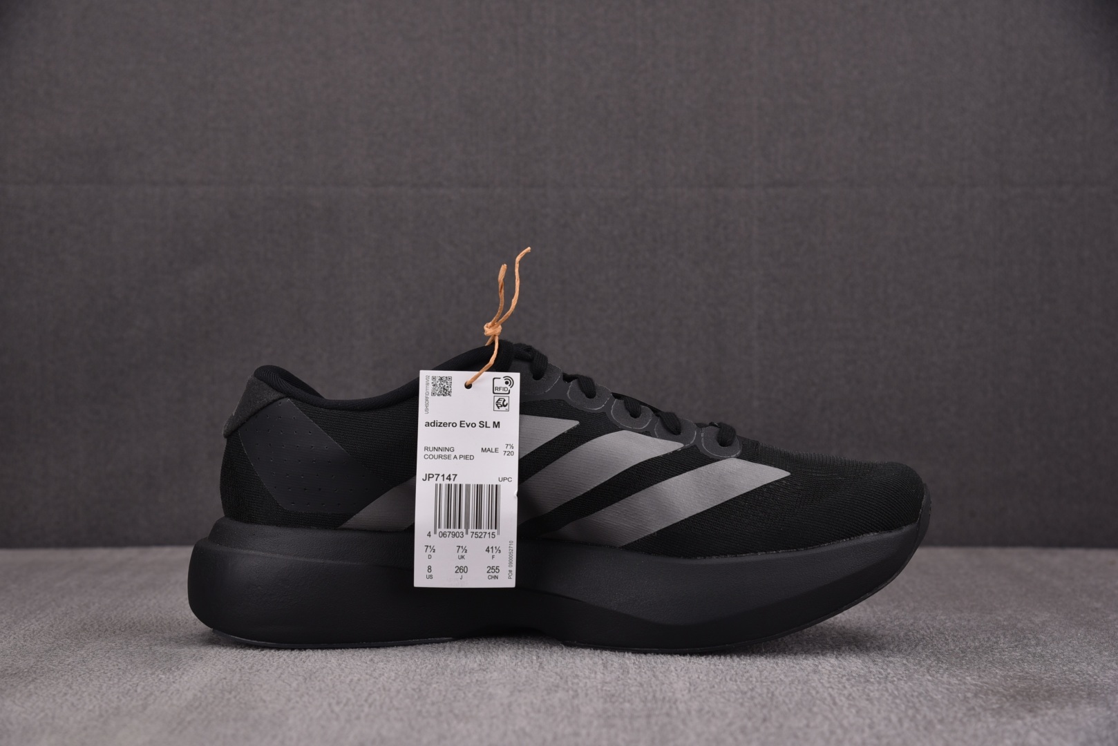  AD Adizero EVO SL Grey Black 灰黑 JP-7147 尺寸36 36⅔ 37