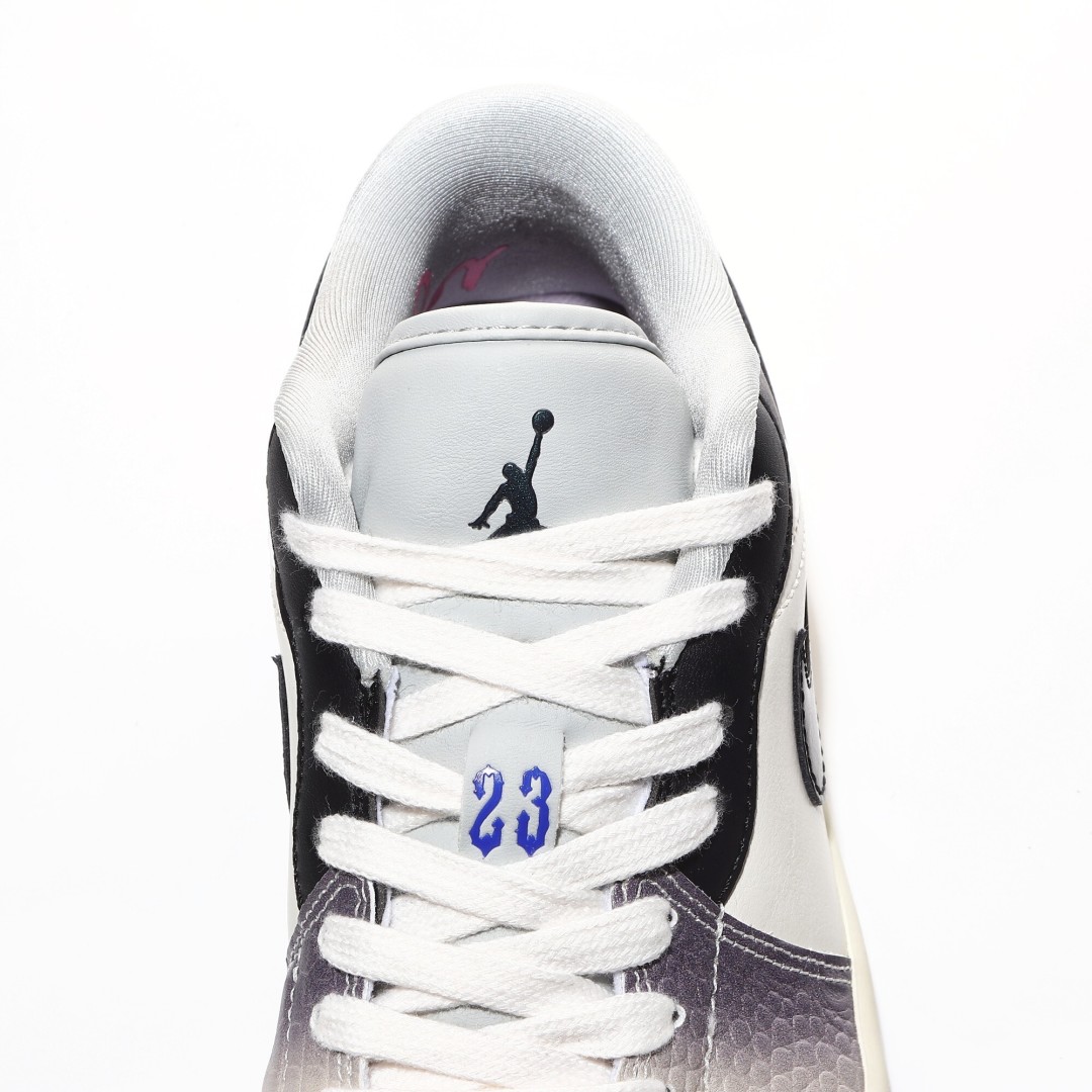 外贸版Air Jordan 1 Low系列白黑紫 HF5759-101 尺寸 36 36.5 37.5 