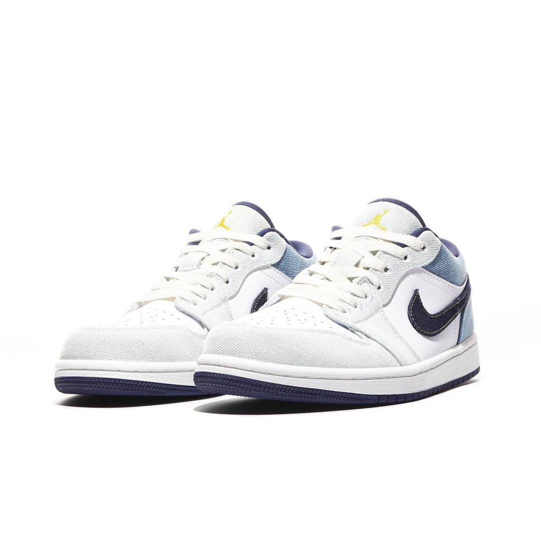 外贸版Air Jordan 1 Low系列白蓝牛仔 IH0648-141 尺寸 36 36.5 37.5