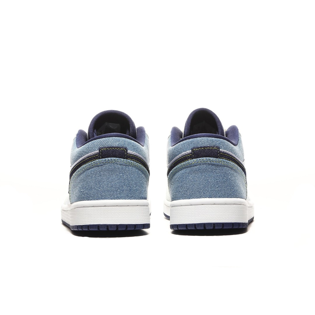 外贸版Air Jordan 1 Low系列白蓝牛仔 IH0648-141 尺寸 36 36.5 37.5