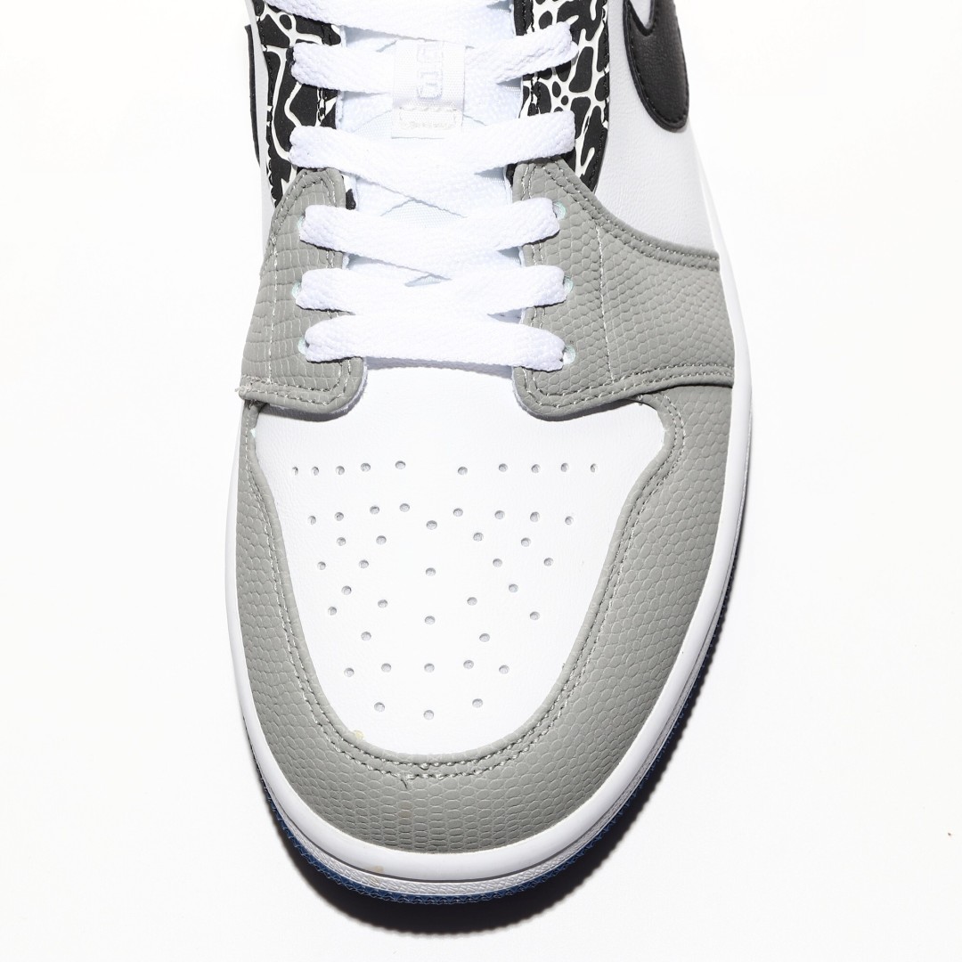 外贸版Air Jordan 1 Low系列爆裂纹白蓝 DM1199-140 尺寸 36 36.5 37.