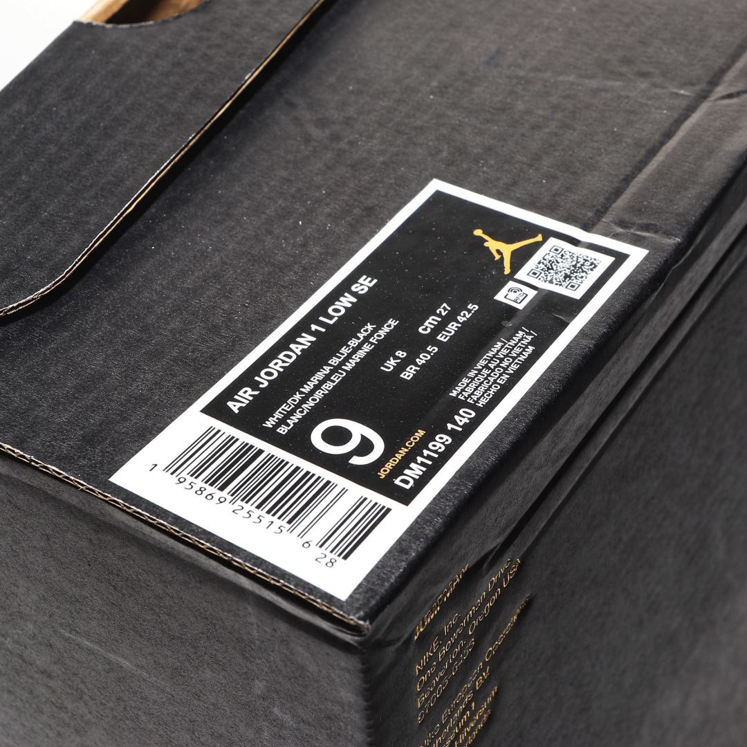 外贸版Air Jordan 1 Low系列爆裂纹白蓝 DM1199-140 尺寸 36 36.5 37.